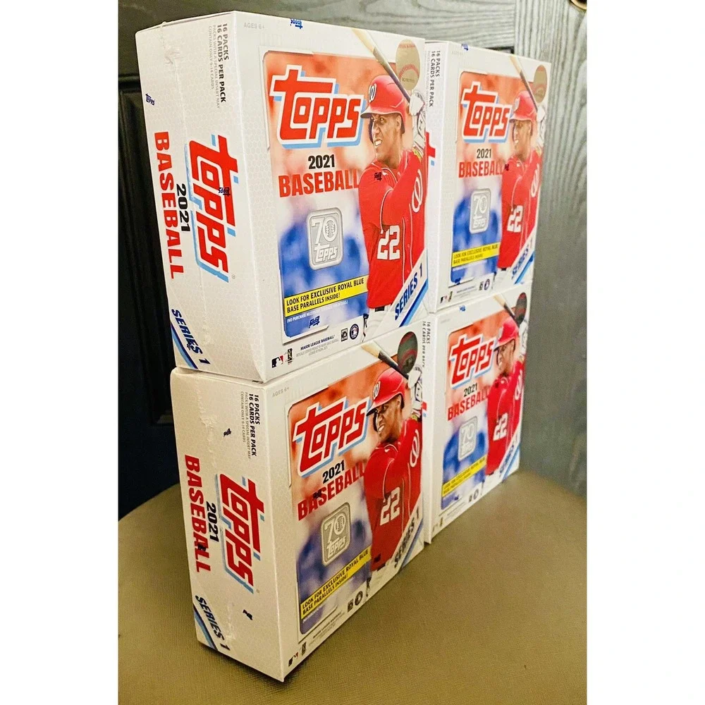 2021 Topps Series 1 Mega Box Royal Blue Parallels (LOT OF 4) Factory Sealed !!